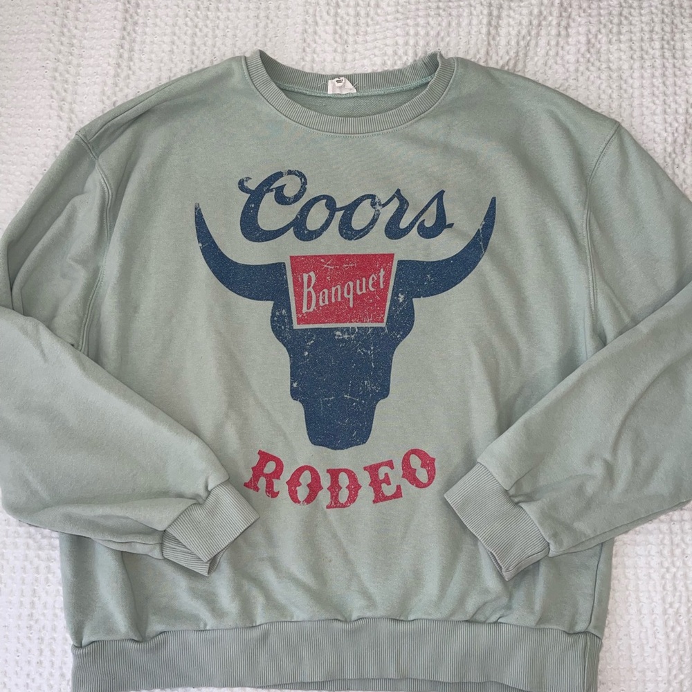 Buckle Green Graphic Crew Neck Sweater